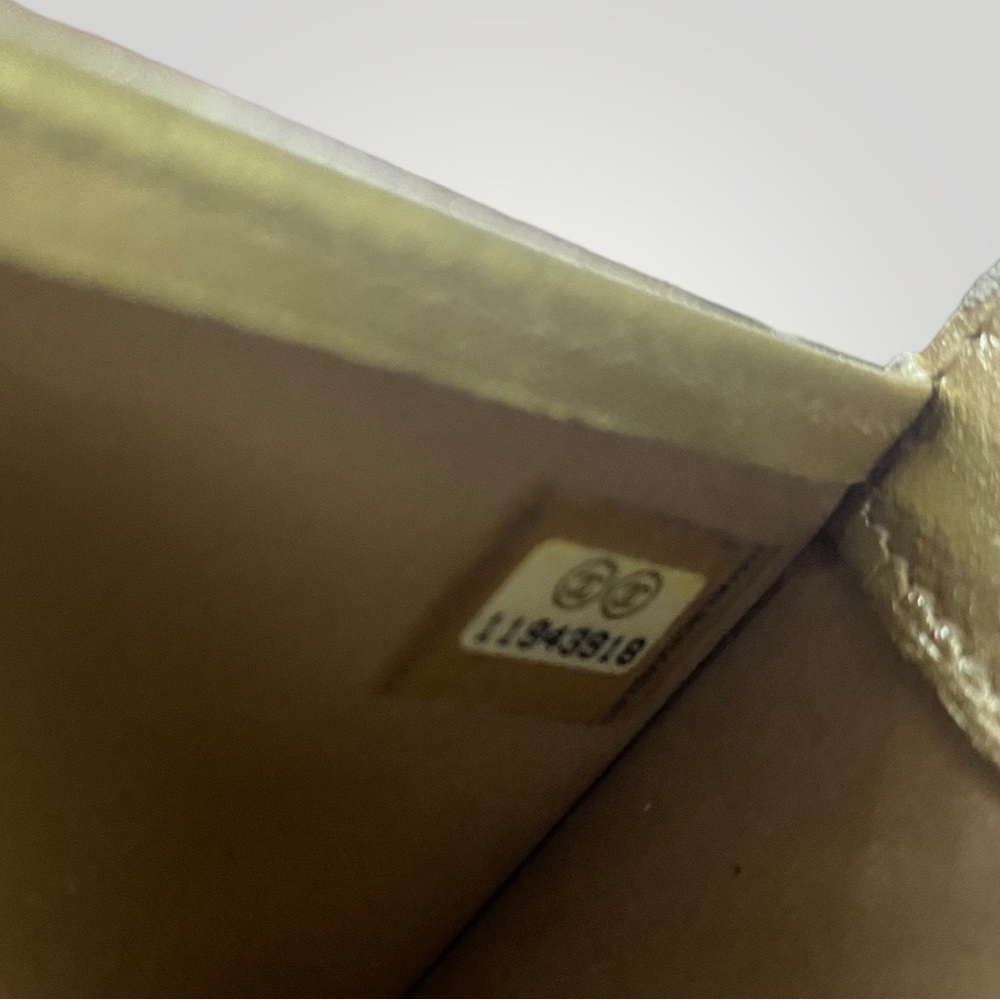 Chanel Metallic Gold Icon Series Monogram Long Wallet - Picture 16 of 16